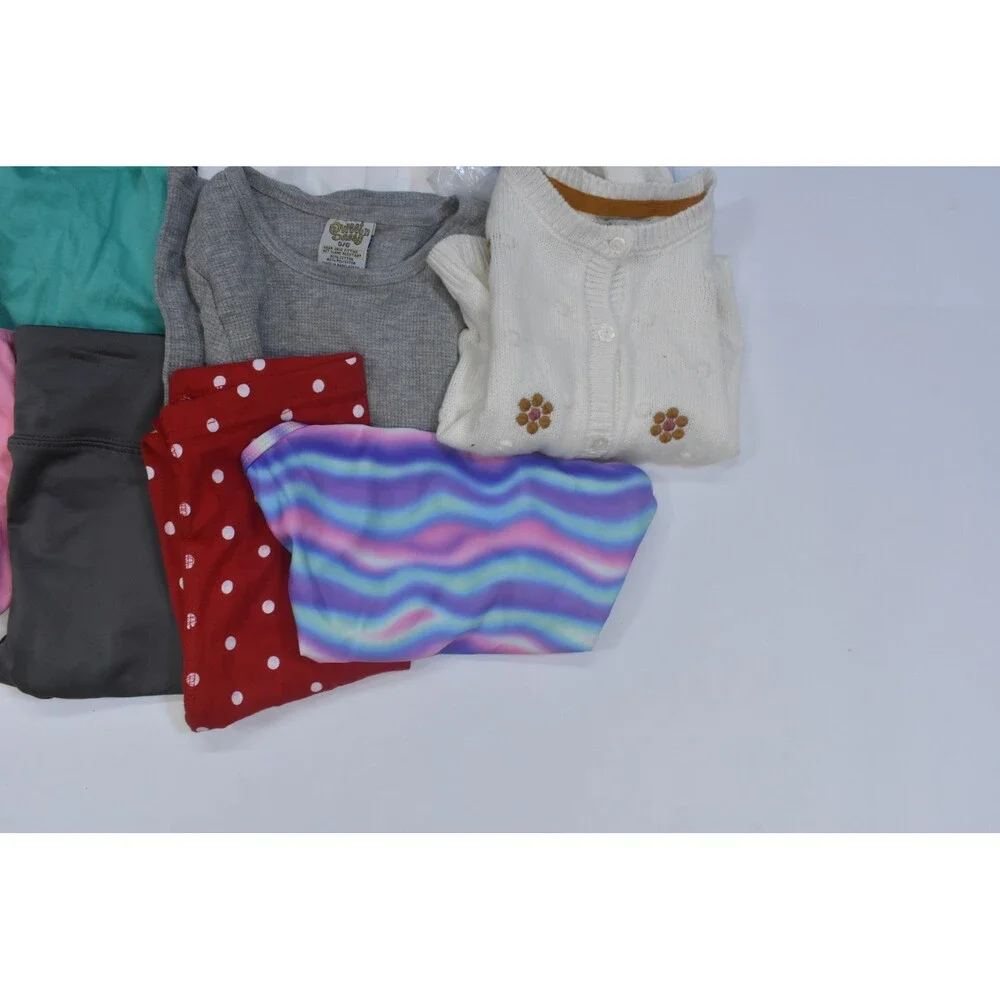Wholesale Bulk Lot Of 13 Girls Size XS 4/5 Mixed Season Tops Bottoms Shorts